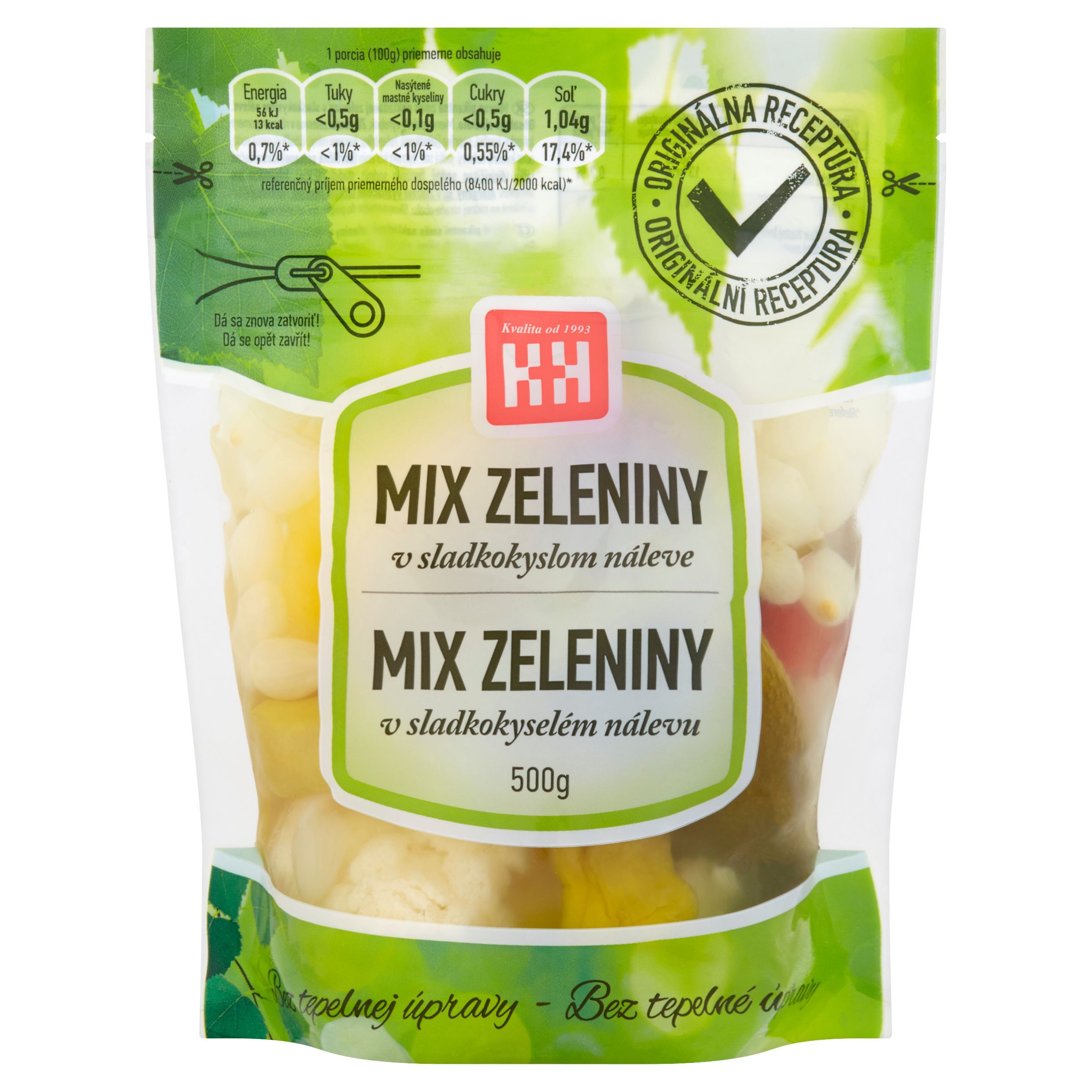 Ovoce a zelenina - Mix zeleniny v nálevu 500 g