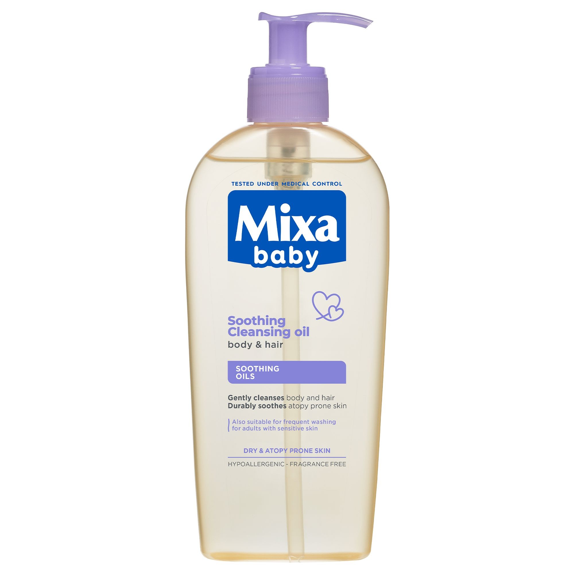 Svět dětí - Mixa Baby Čisticí a zklidňující olej pro pleť se sklonem k atopii 250 ml