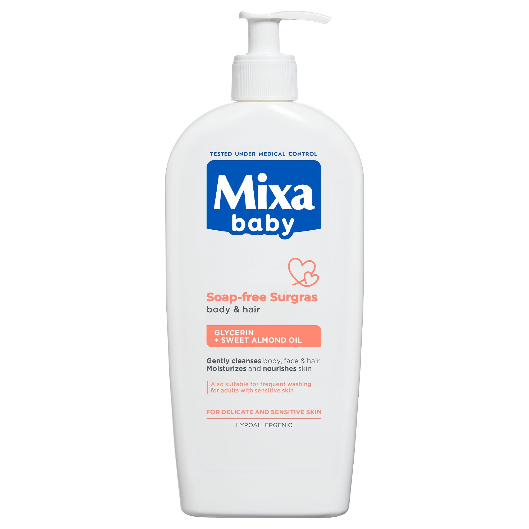 Svět dětí - Mixa Baby Mycí gel na tělo a vlásky 400 ml
