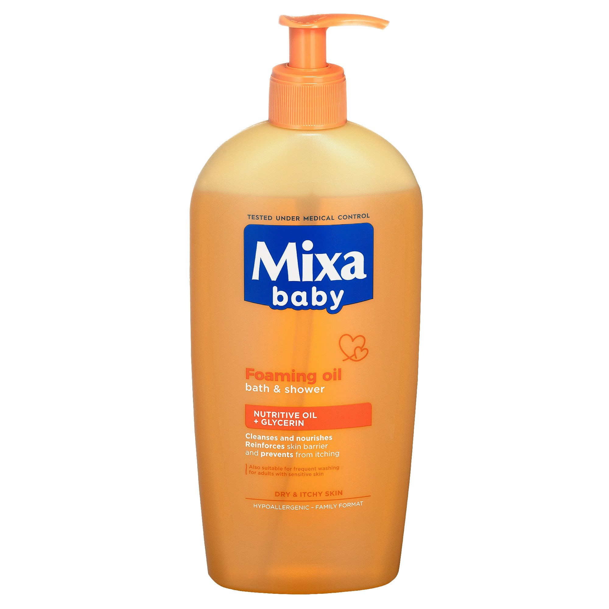 Svět dětí - Mixa Baby Pěnivý olej do sprchy i do koupele 400 ml