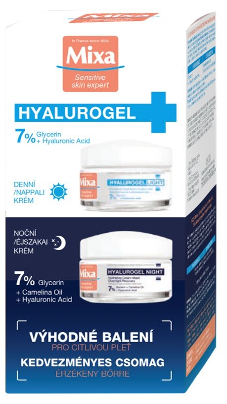 Drogerie a kosmetika - Mixa Hyalurogel Duopack 2x50 ml