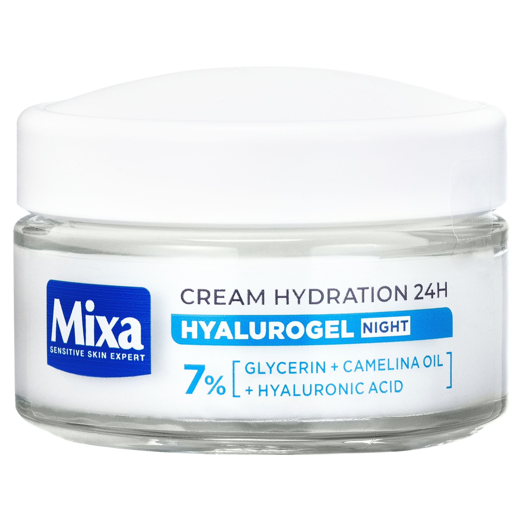 Drogerie a kosmetika - Mixa Hyalurogel Night intenzivní noční hydratační péče 50ml