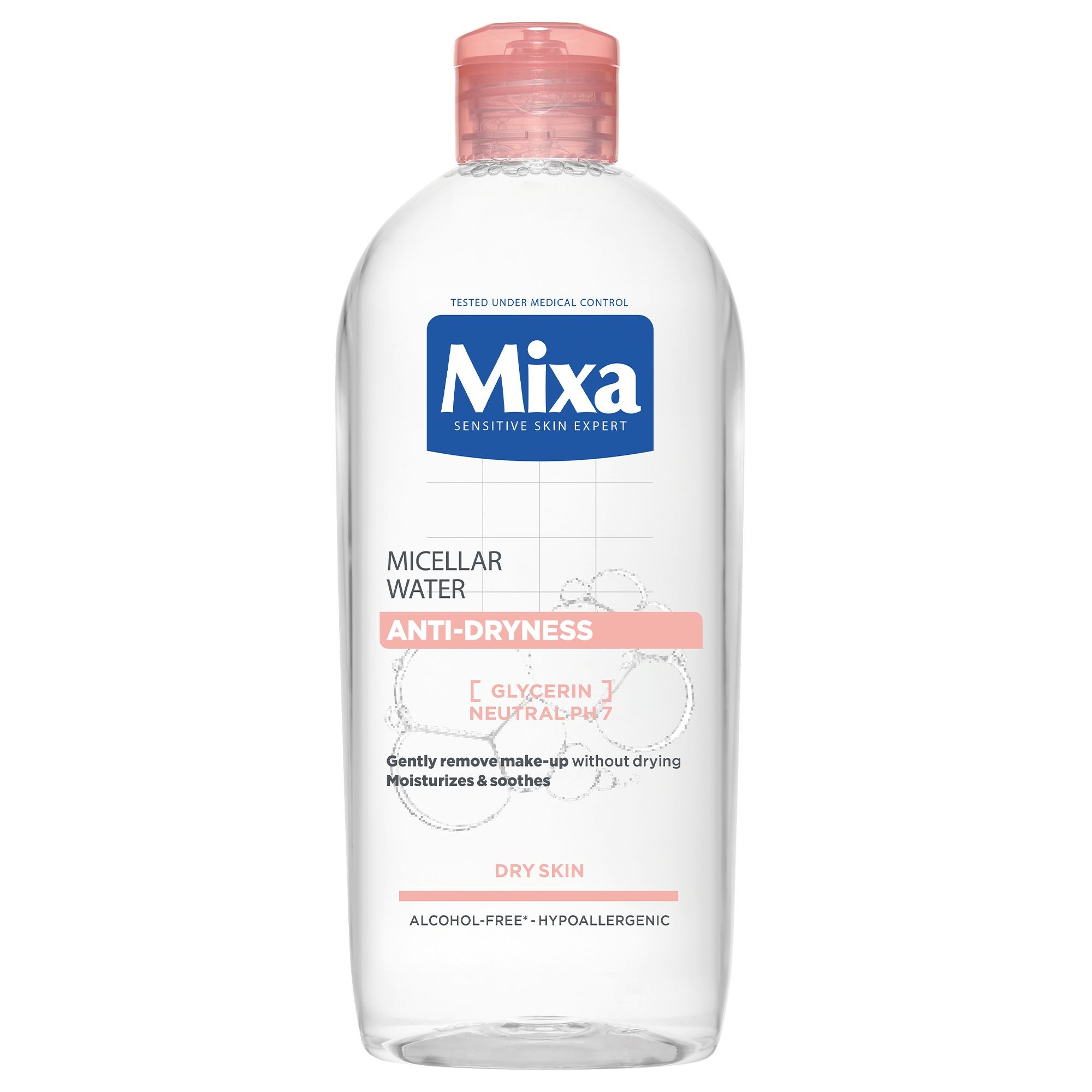 Drogerie a kosmetika - Mixa Sensitive Skin Expert micelární voda proti vysušování 400 ml