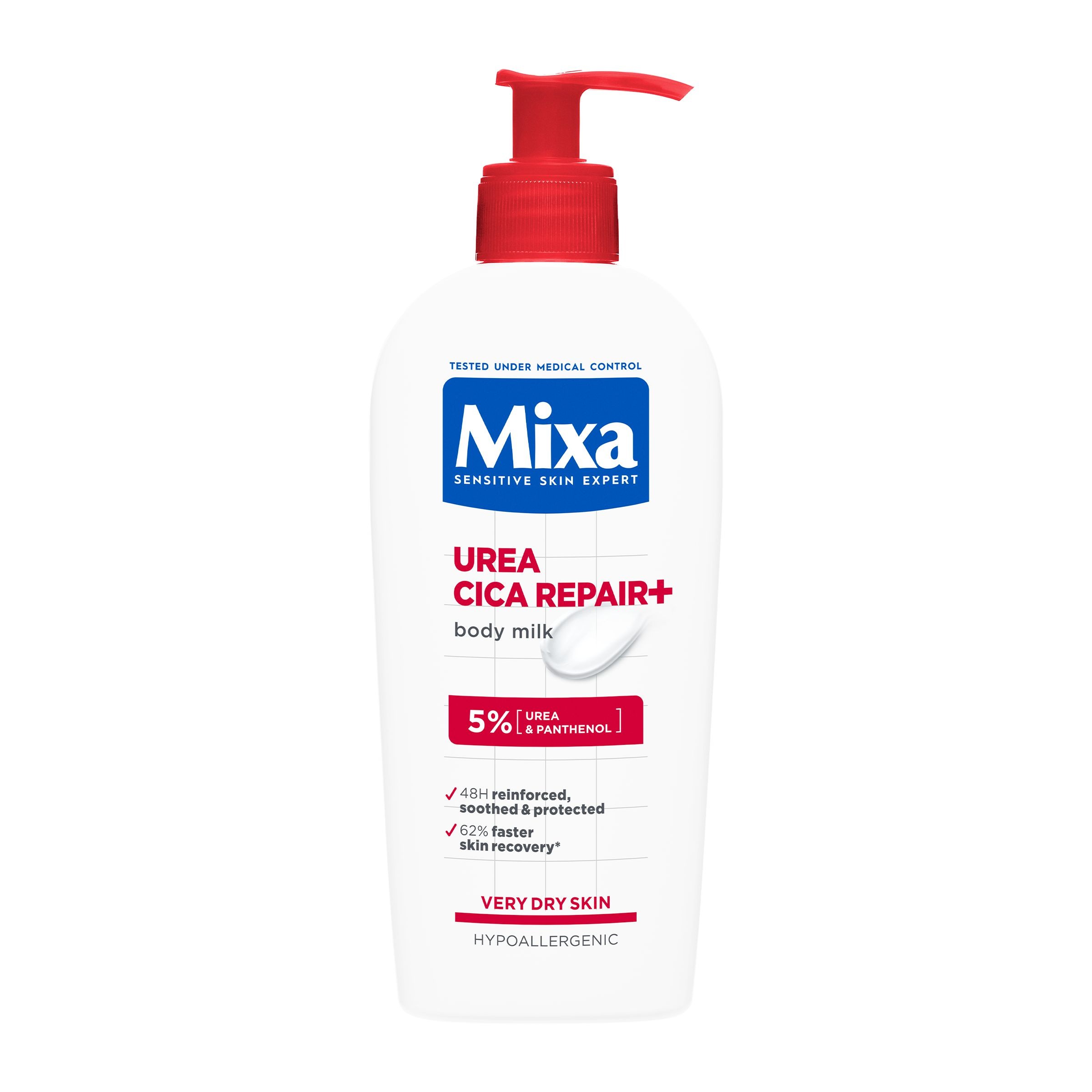 Drogerie a kosmetika - Mixa tělové mléko Urea Cica repair, 40