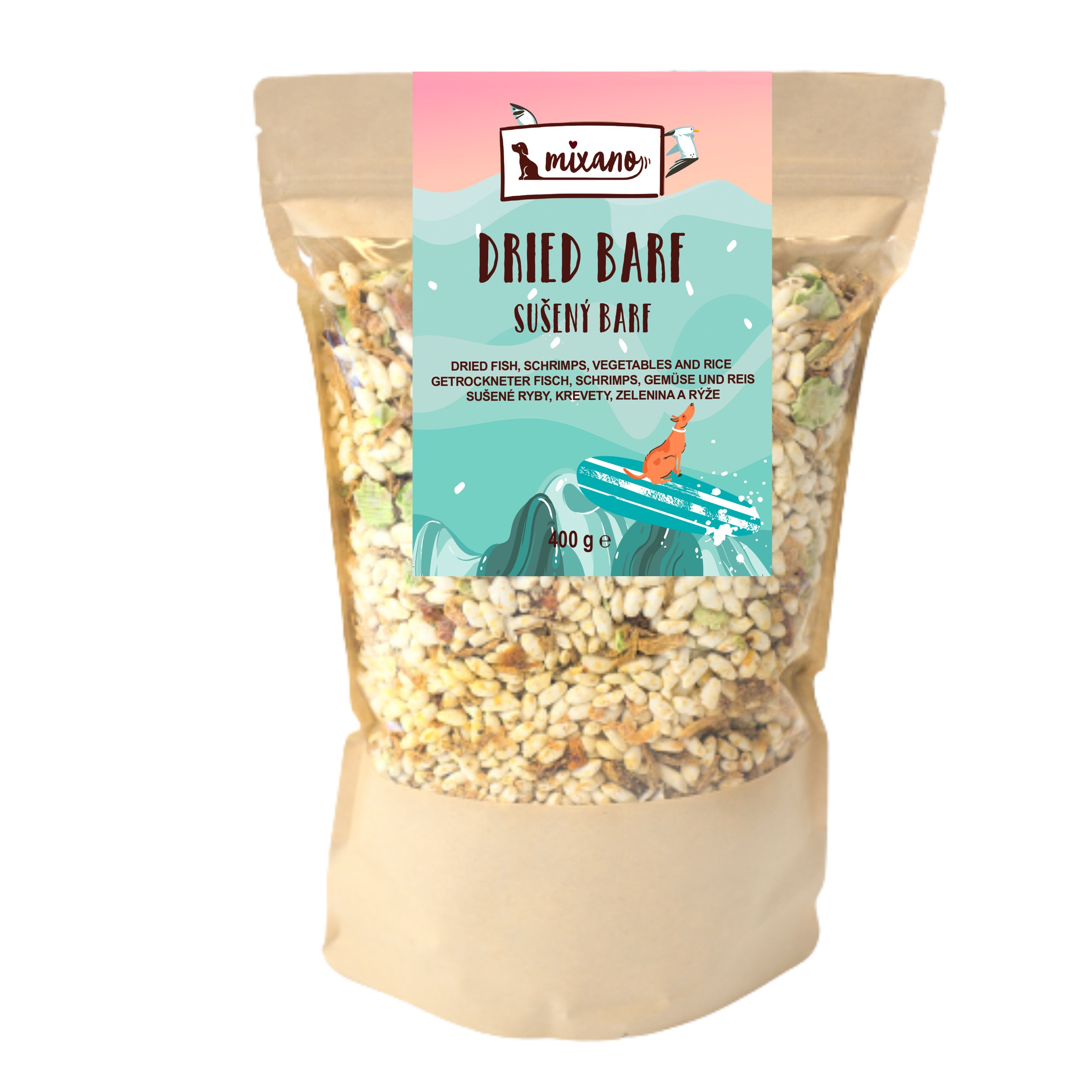 Mixáno rybí barf sušený 400g-0