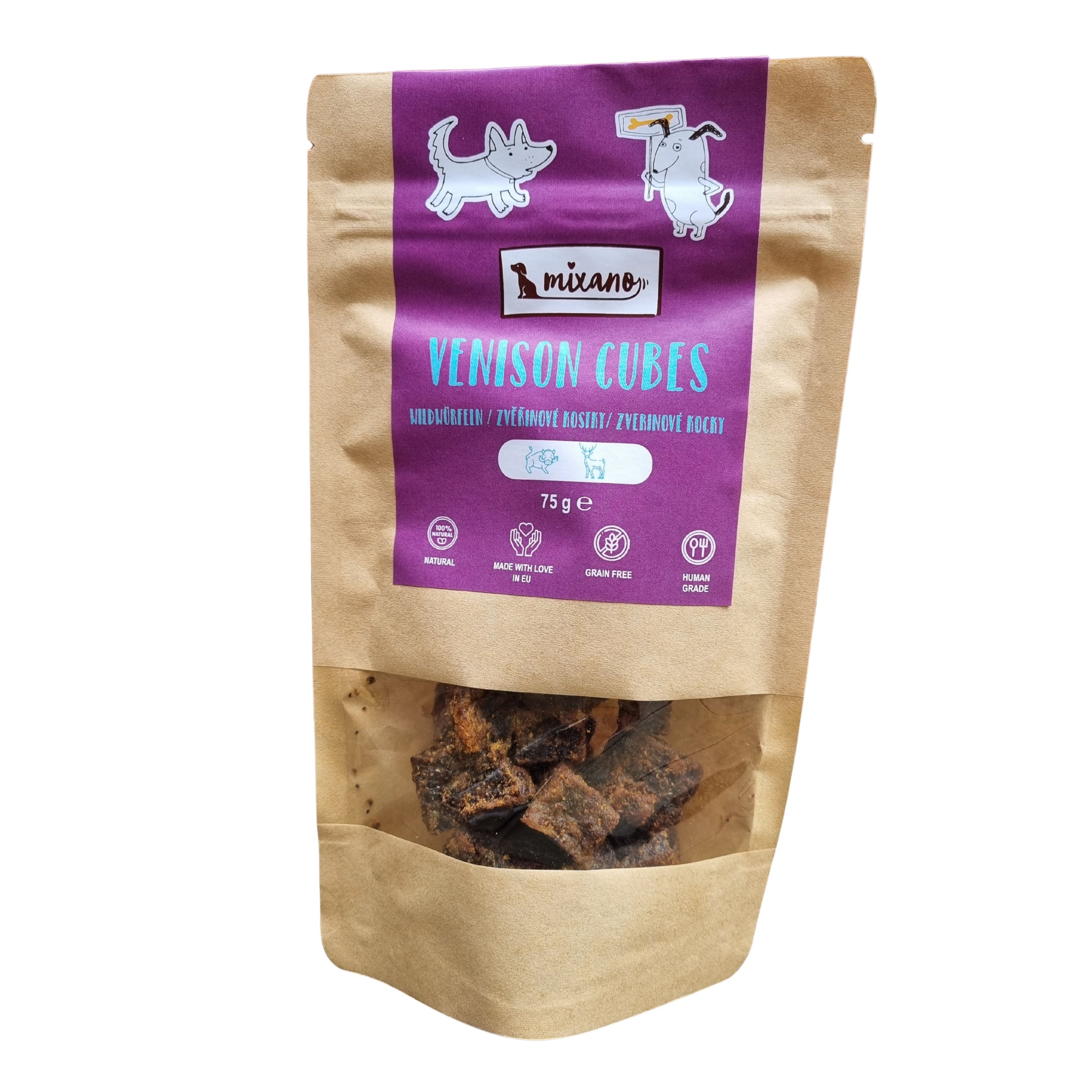 Mixáno zvěřina kostky pes 75g-0