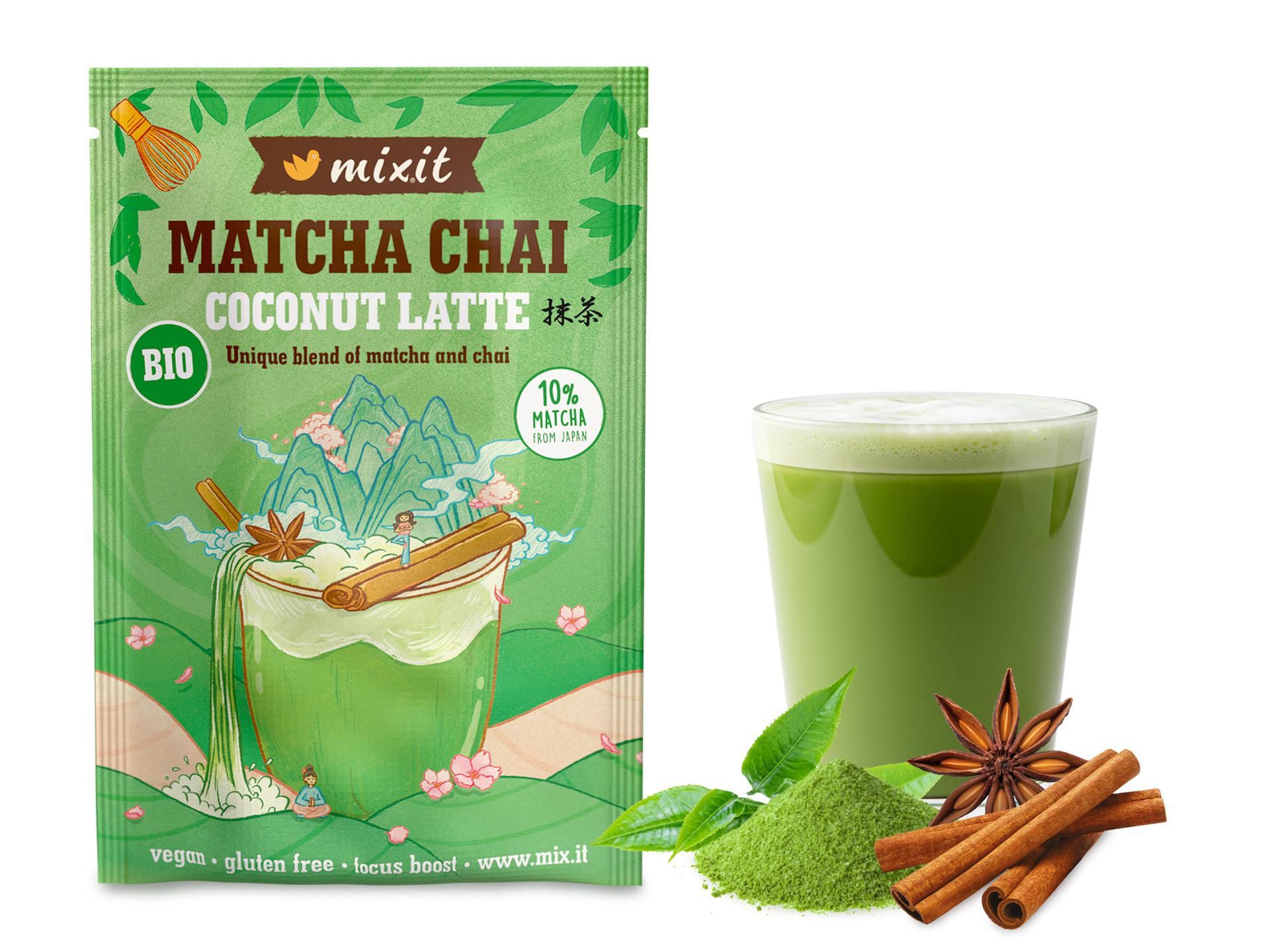 Zdravý svět - Mixit BIO Matcha Chai Coconut Latte 25g