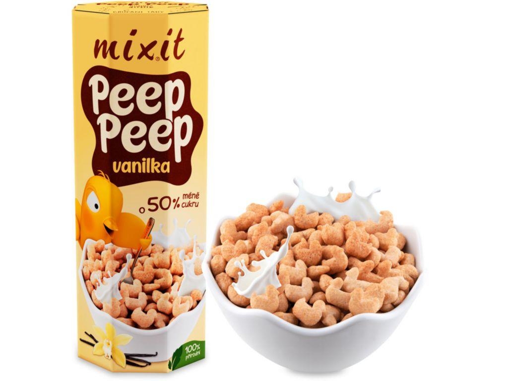 Trvanlivé potraviny - Mixit Cereálie Peep Peep - vanilka 160g