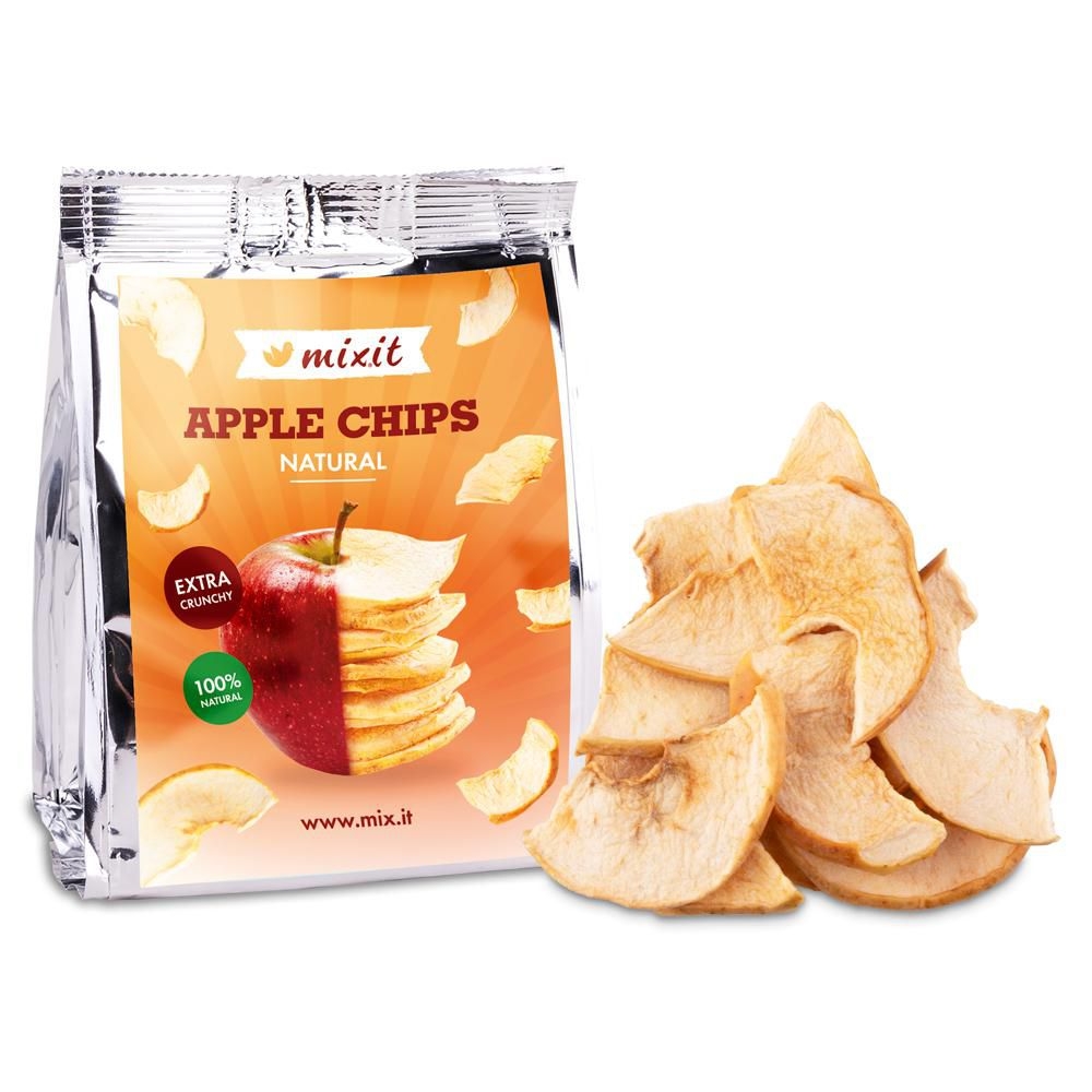 Zdravý svět - Mixit Jablečné chipsy - Natural do kapsy 25 g