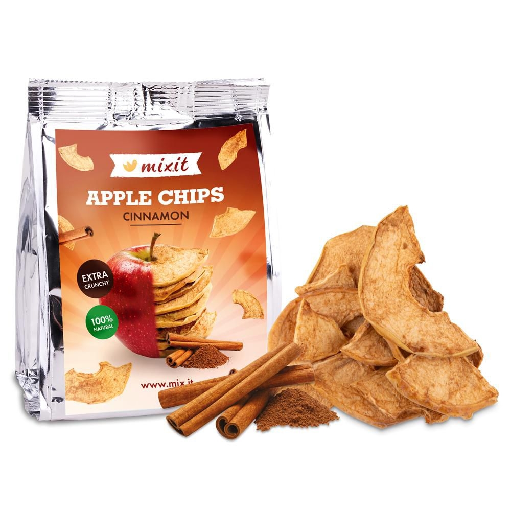 Zdravý svět - Mixit Jablečné chipsy - Skořice do kapsy  25 g