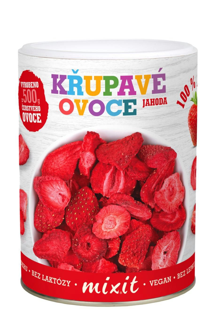 Trvanlivé potraviny - Mixit Jahoda-Křupavé ovoce 50g