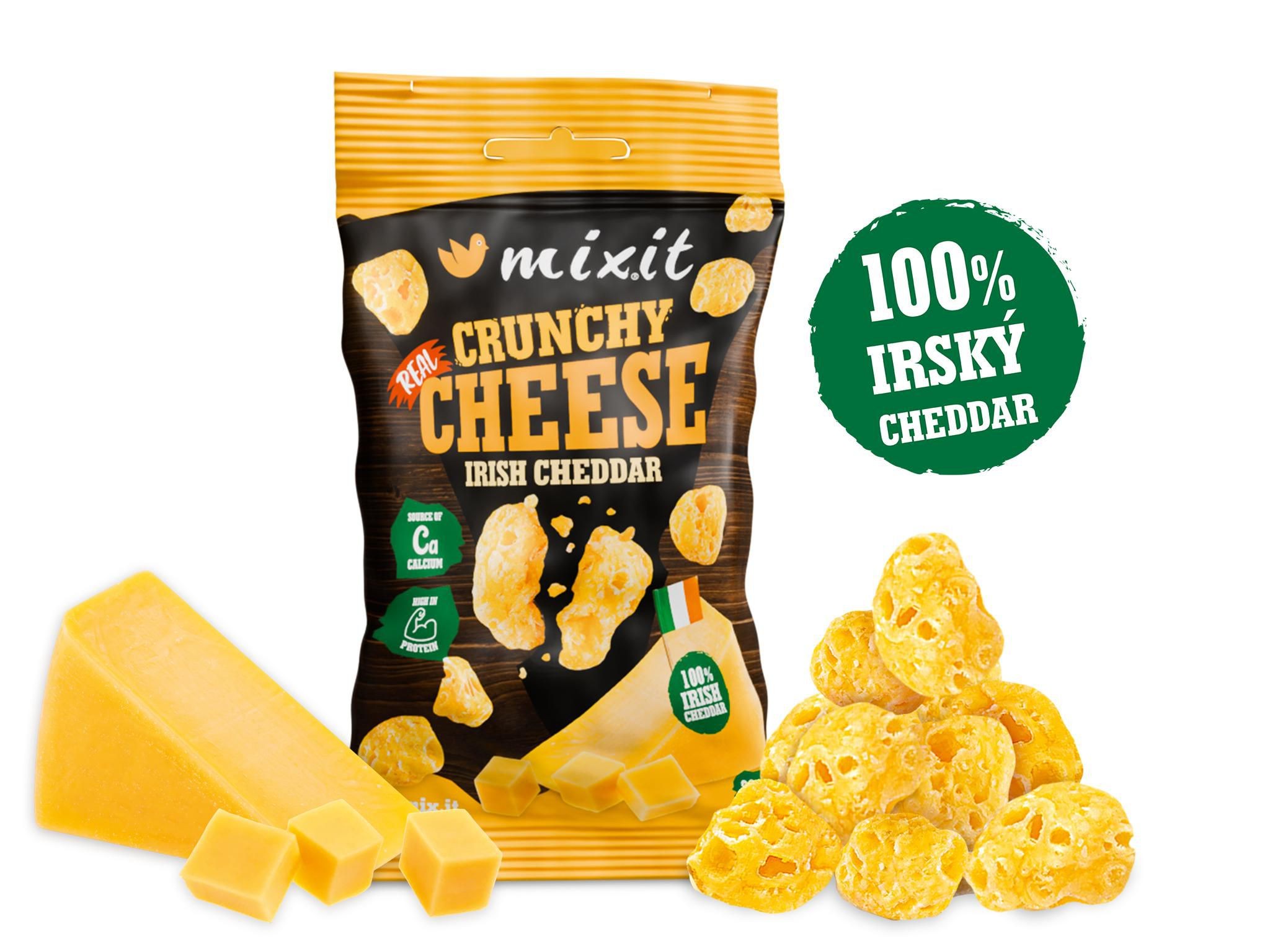 Trvanlivé potraviny - Mixit Křupavý sýr do kapsy - Irský cheddar 20g