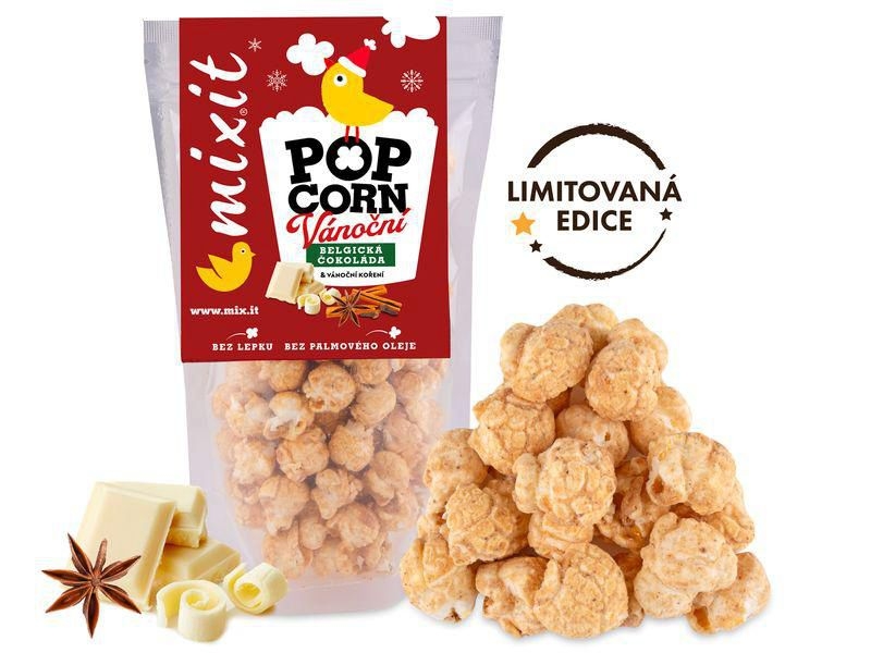 Trvanlivé potraviny - Mixit popcorn – Bílá čokoláda a perníkové koření 60g