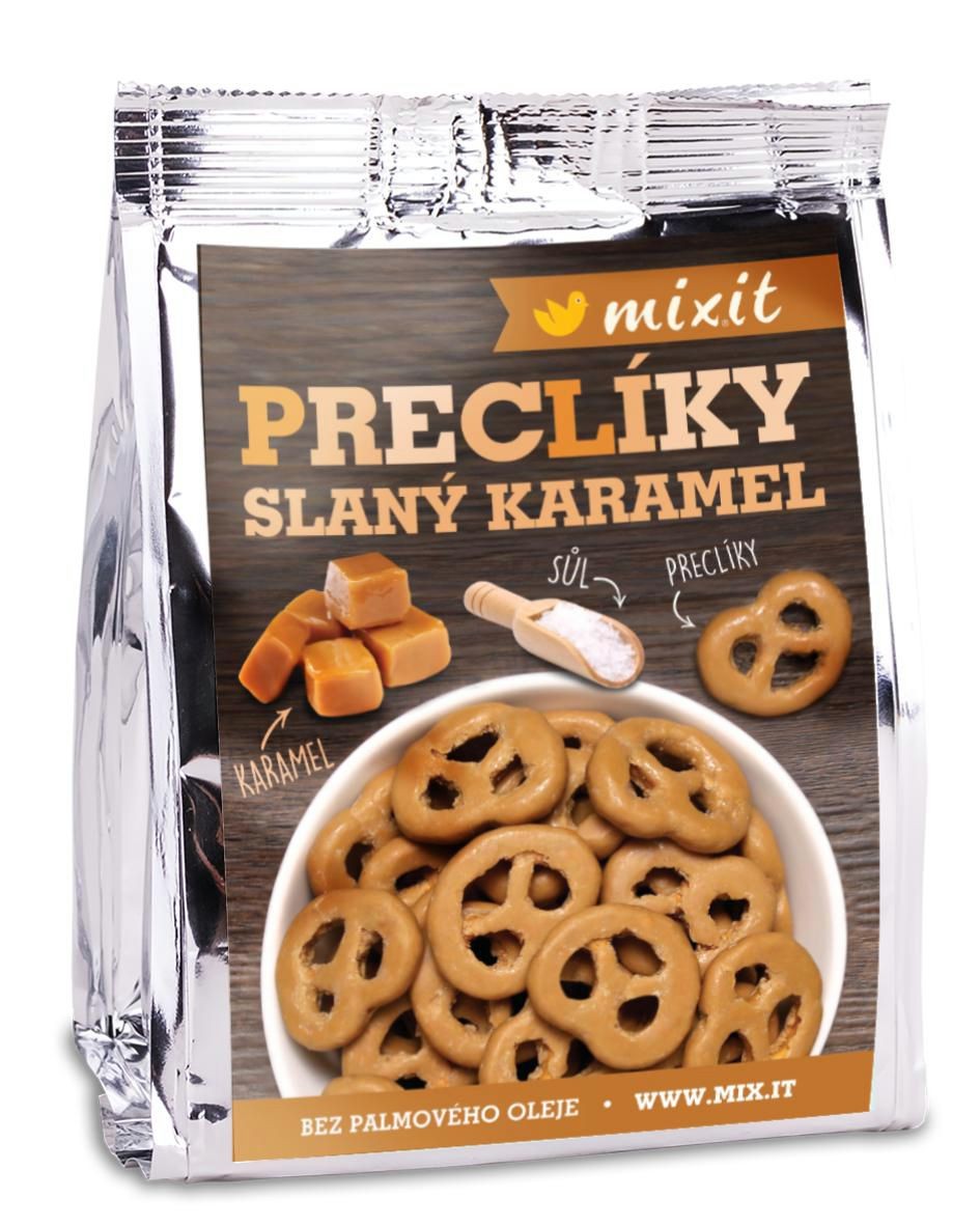 Trvanlivé potraviny - Mixit Preclíky do kapsy Slaný karamel 70g