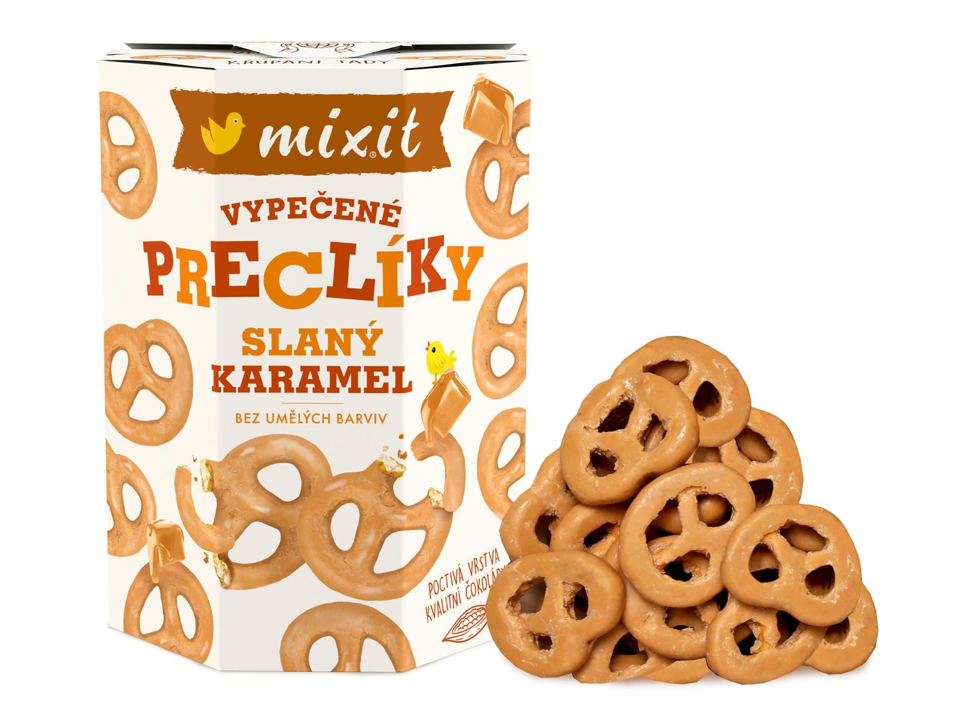 Trvanlivé potraviny - Mixit Preclíky slaný karamel 250g