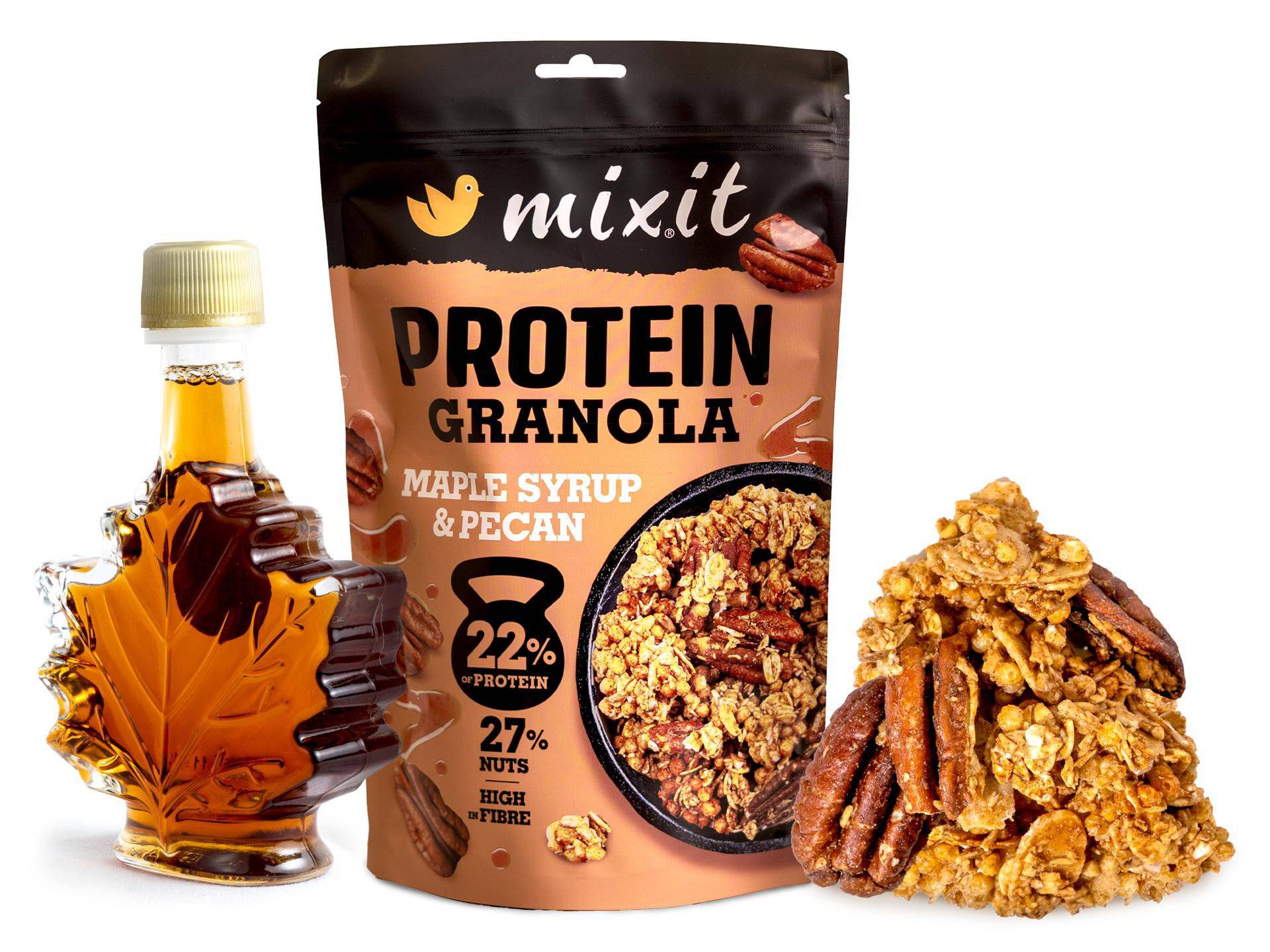 Zdravý svět - Mixit Proteinová granola–Javorový sirup&pekany 350g