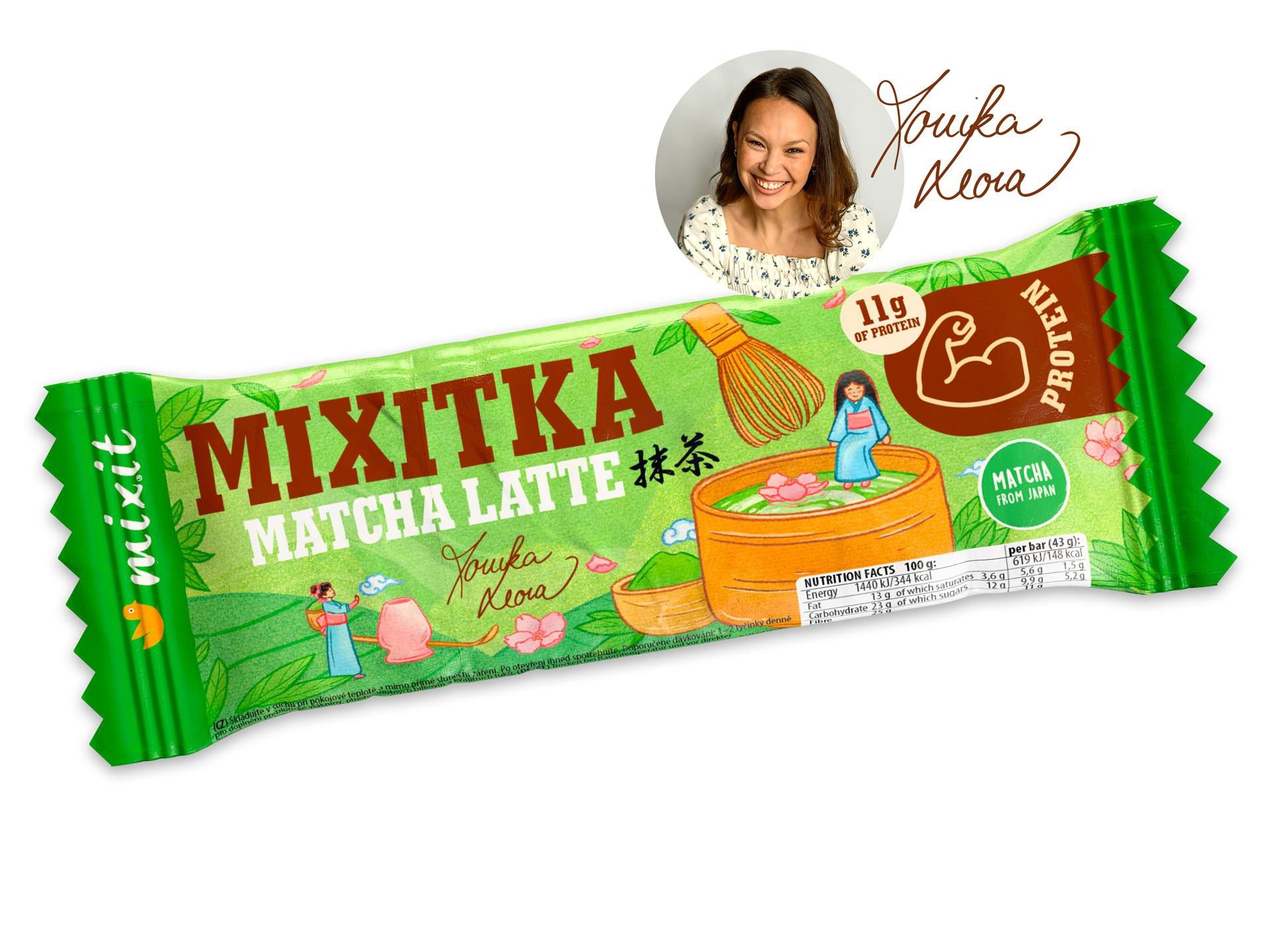 Zdravý svět - Mixitka Moniky Leové bez lepku: Matcha latte s prebiotiky 43g