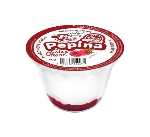 Mléčné a chlazené - Mlékárna Ohaře, Pepina  z obce Ohaře MALINOVÁ, 150g