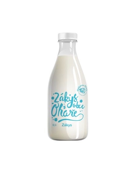Mléčné a chlazené - Mlékárna Ohaře, Zákys  z obce Ohaře, 500ml