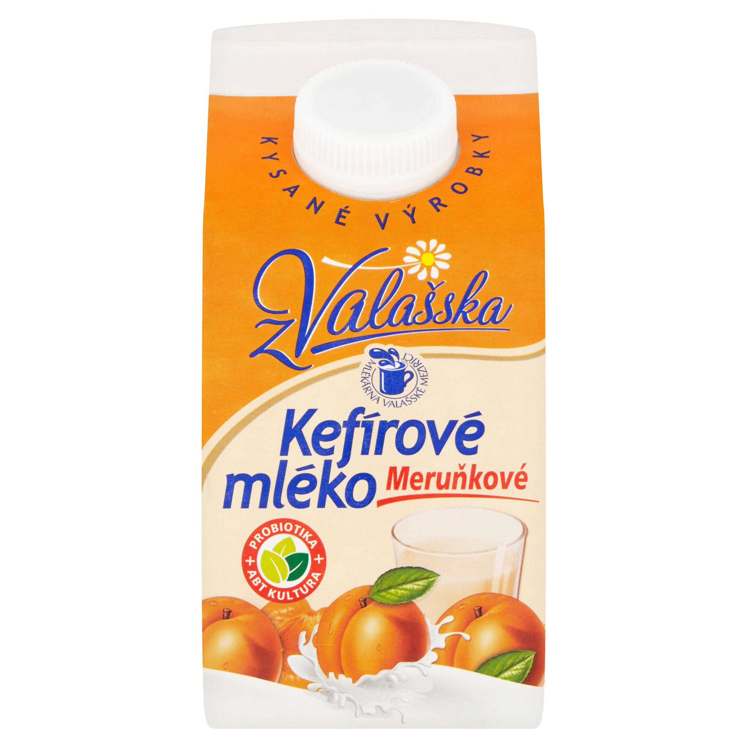 Mléčné a chlazené - Mlékárna Valašské Meziříčí Kefírové mléko nízkotučné meruňkové 450 g