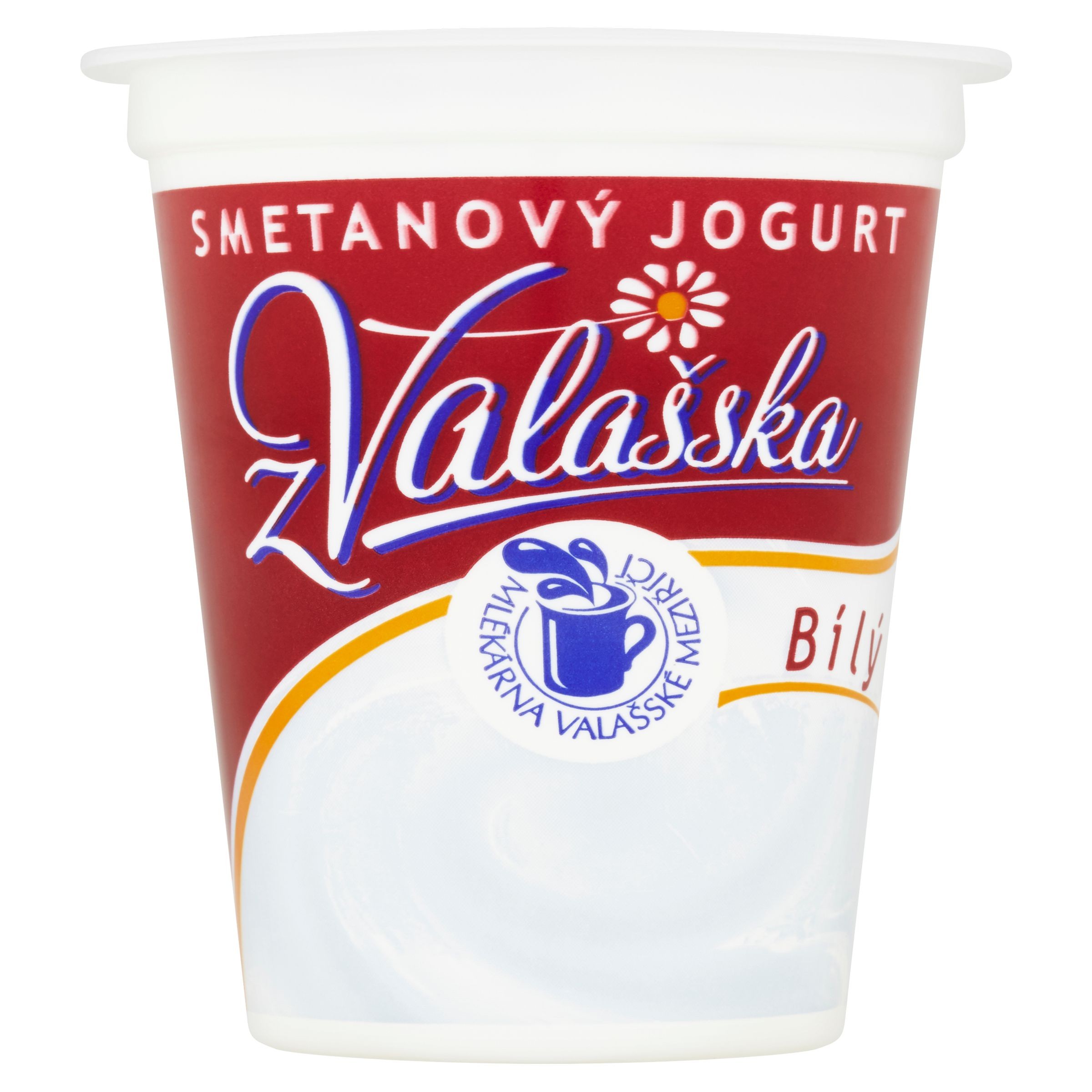 Mléčné a chlazené - Mlékárna Valašské Meziříčí Smetanový jogurt bílý 10% 145 g