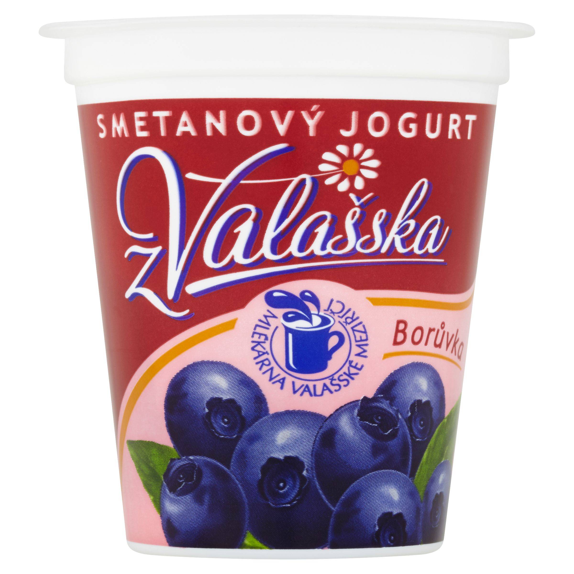 Mléčné a chlazené - Mlékárna Valašské Meziříčí Smetanový jogurt z Valašska borůvka 150 g