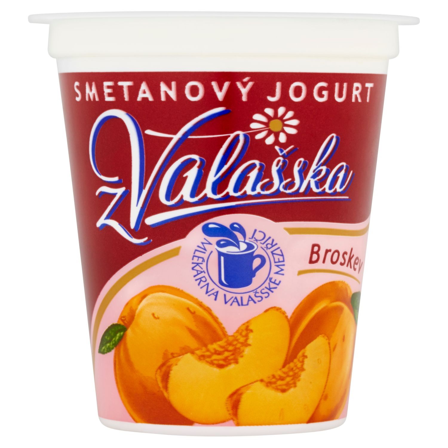 Mléčné a chlazené - Mlékárna Valašské Meziříčí Smetanový jogurt z Valašska broskev 150 g