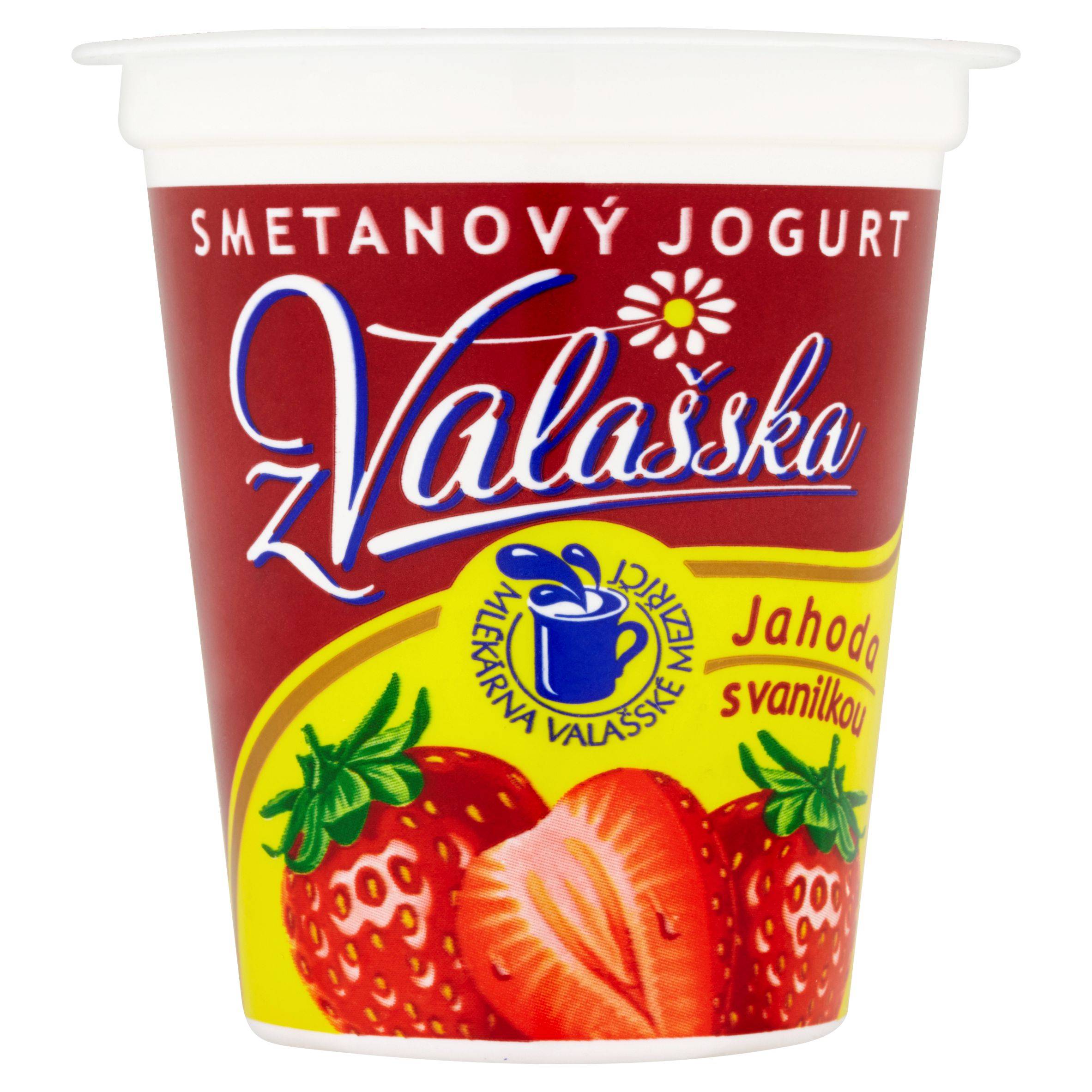 Mléčné a chlazené - Mlékárna Valašské Meziříčí Smetanový jogurt z Valašska jahoda s vanilkou 150 g