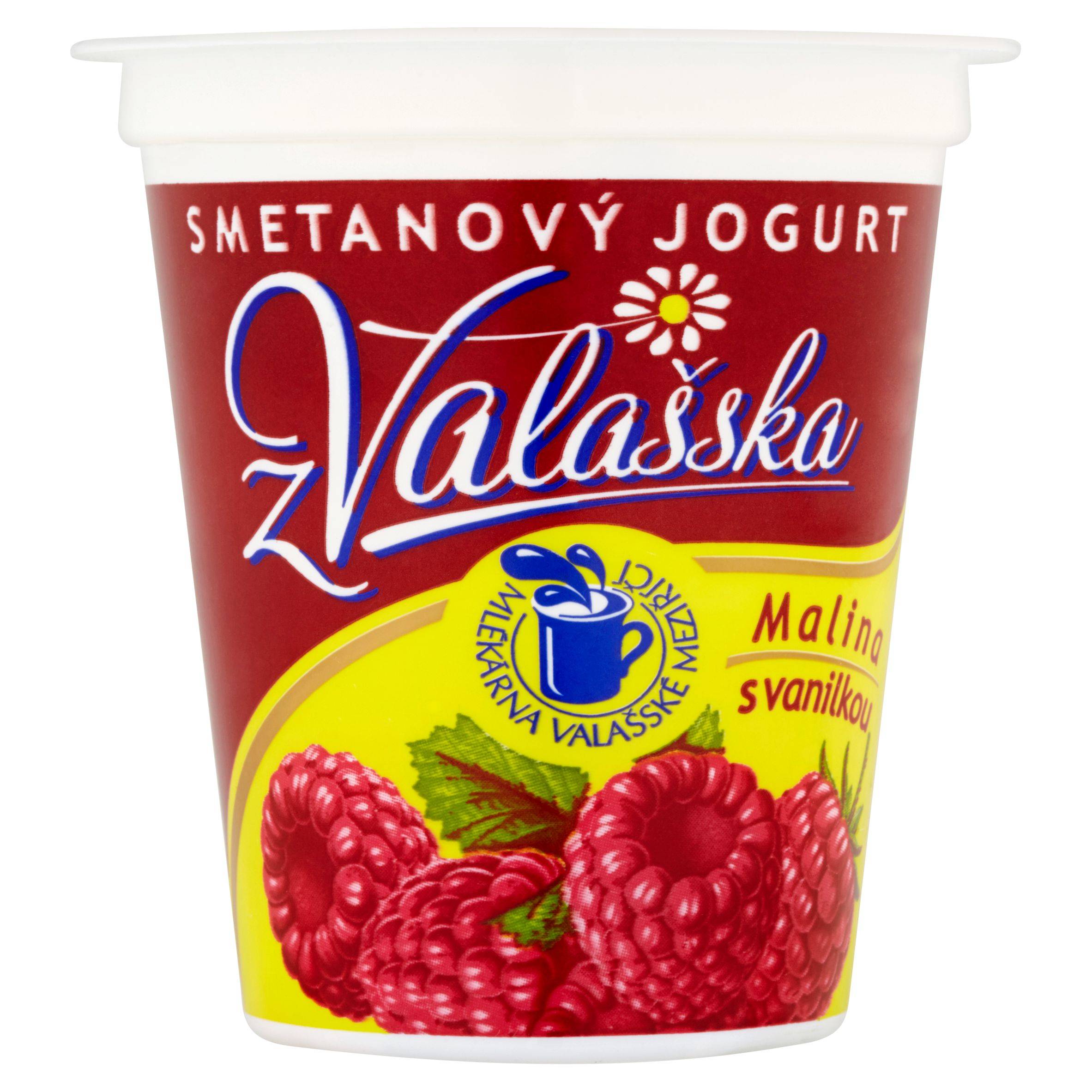 Mléčné a chlazené - Mlékárna Valašské Meziříčí Smetanový jogurt z Valašska malina s vanilkou 150 g