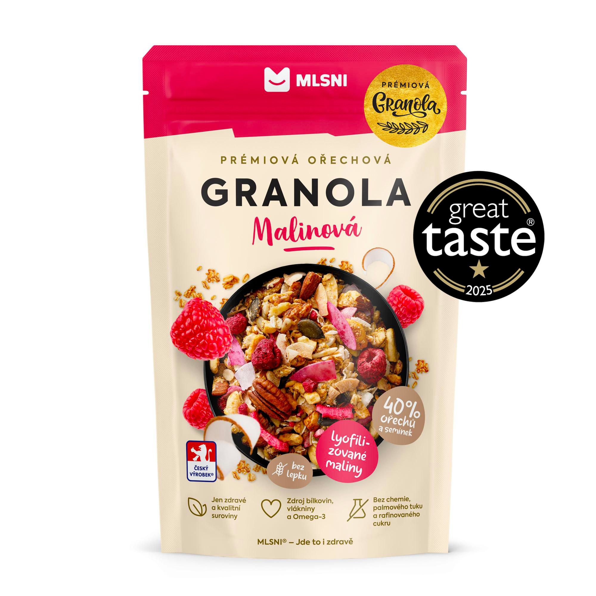 MLSNI Prémiová granola Malinová 400g