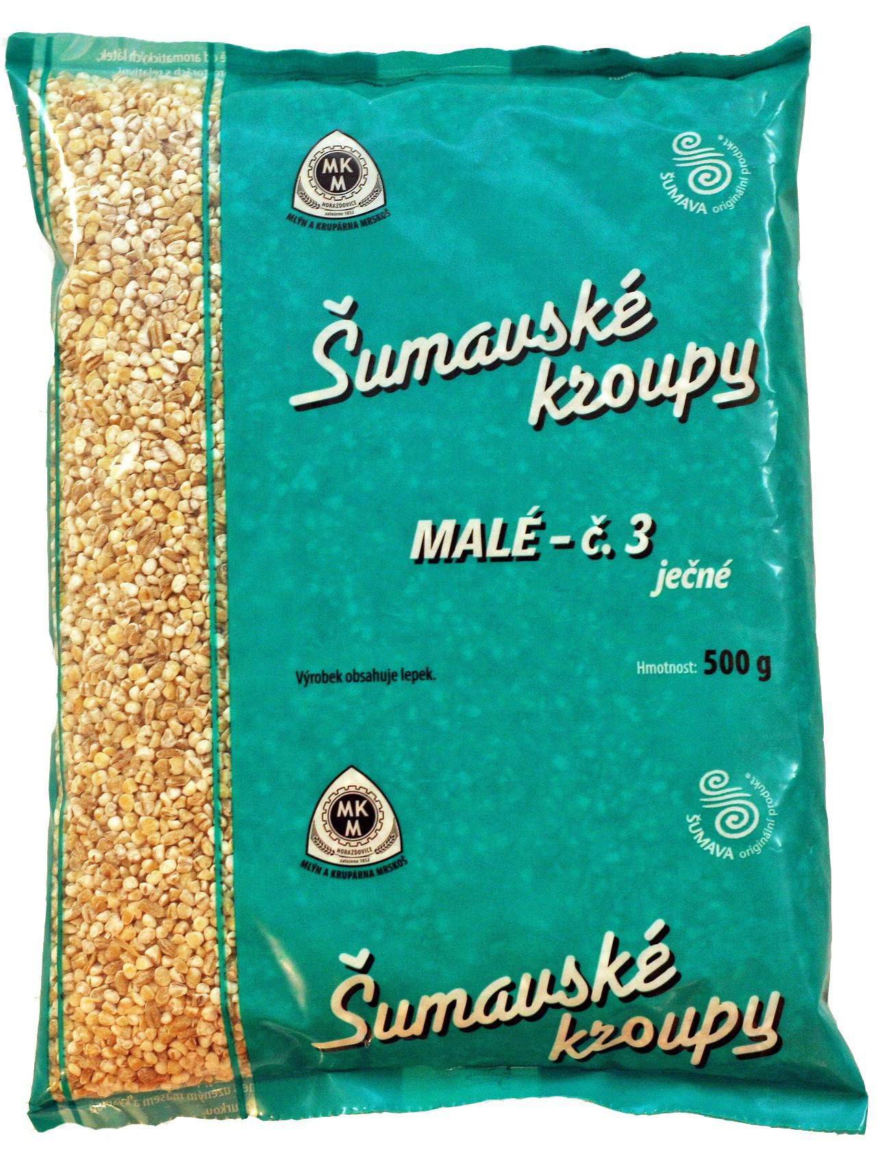 Trvanlivé potraviny - Mlýn a krupárna Mrskoš Šumavské kroupy ječné malé č. 3 500 g