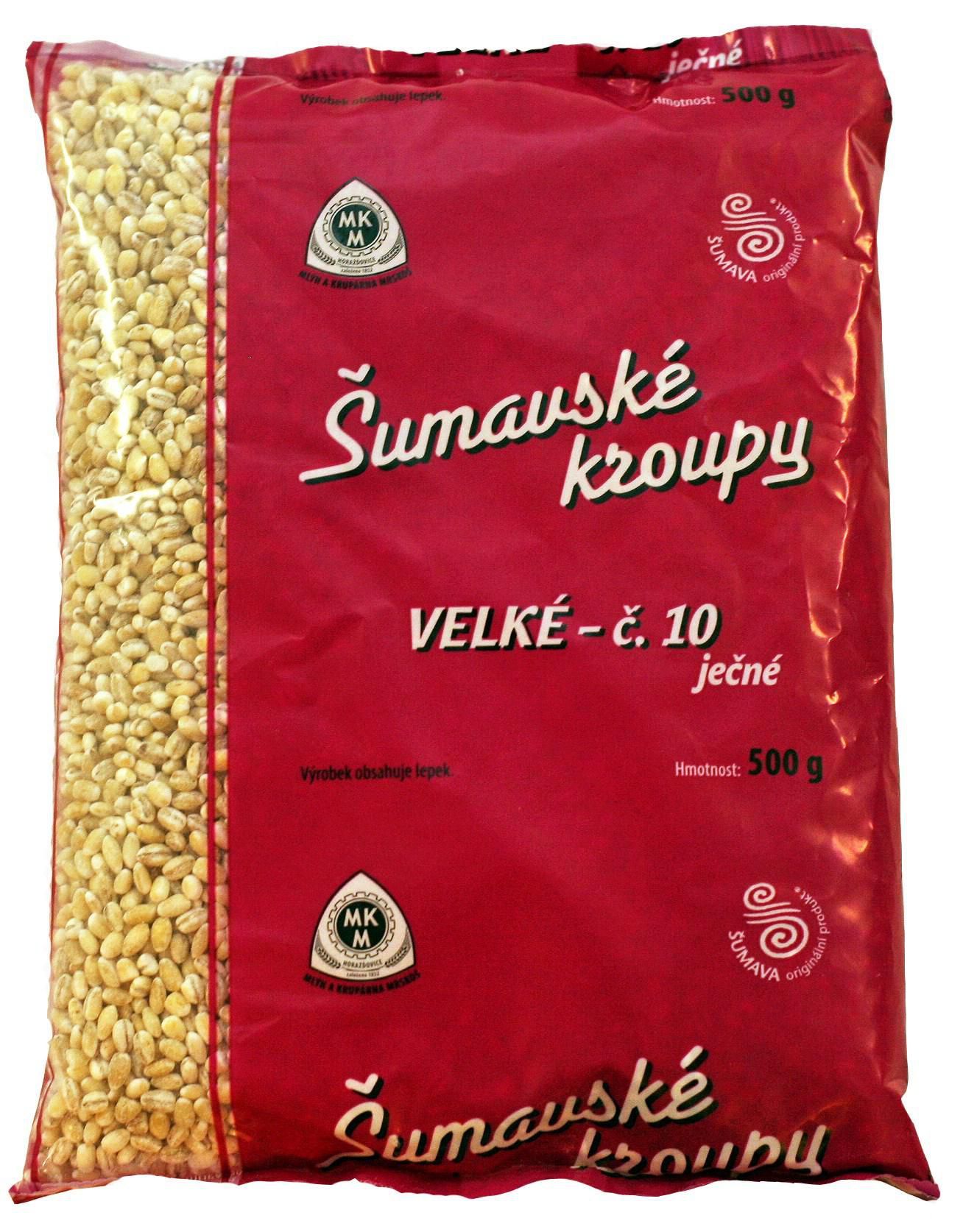 Trvanlivé potraviny - Mlýn a krupárna Mrskoš Šumavské kroupy velké č. 10 ječné 500 g