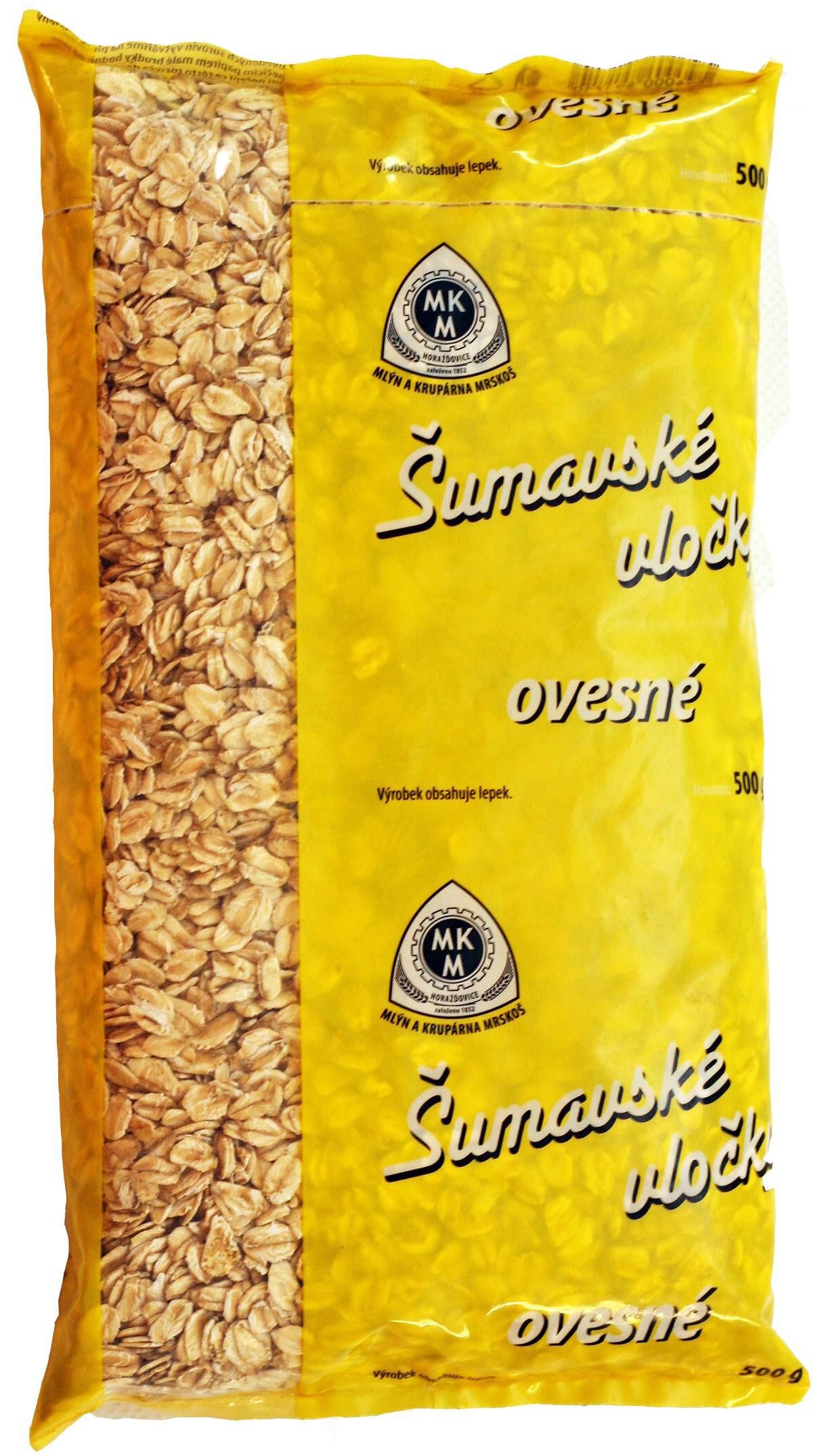 Trvanlivé potraviny - Mlýn a krupárna Mrskoš Šumavské ovesné vločky 500 g