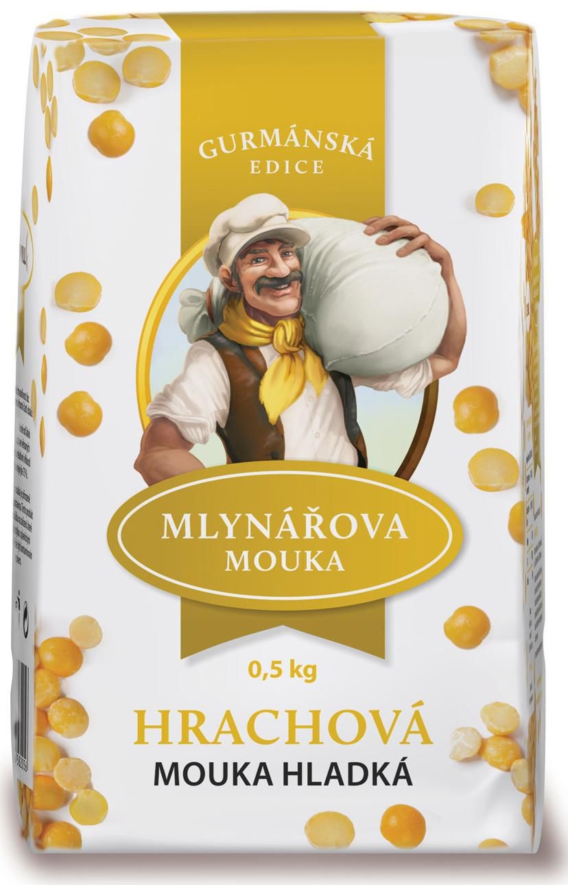 Trvanlivé potraviny - Mlynářova mouka Hrachová mouka hladká 500g