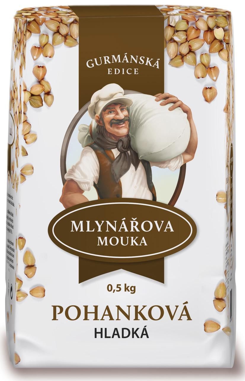 Trvanlivé potraviny - Mlynářova mouka Pohanková mouka hladká 500g