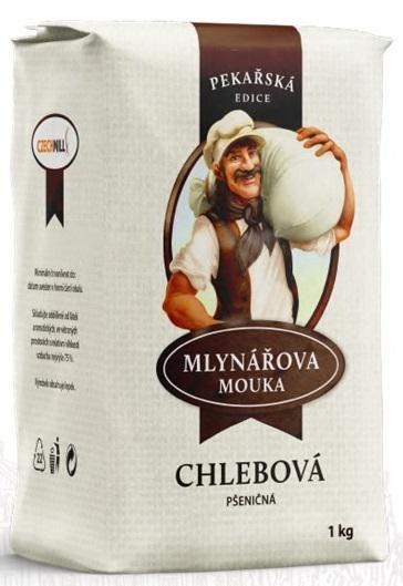 Trvanlivé potraviny - Mlynářova mouka Pšeničná mouka chlebová 1kg