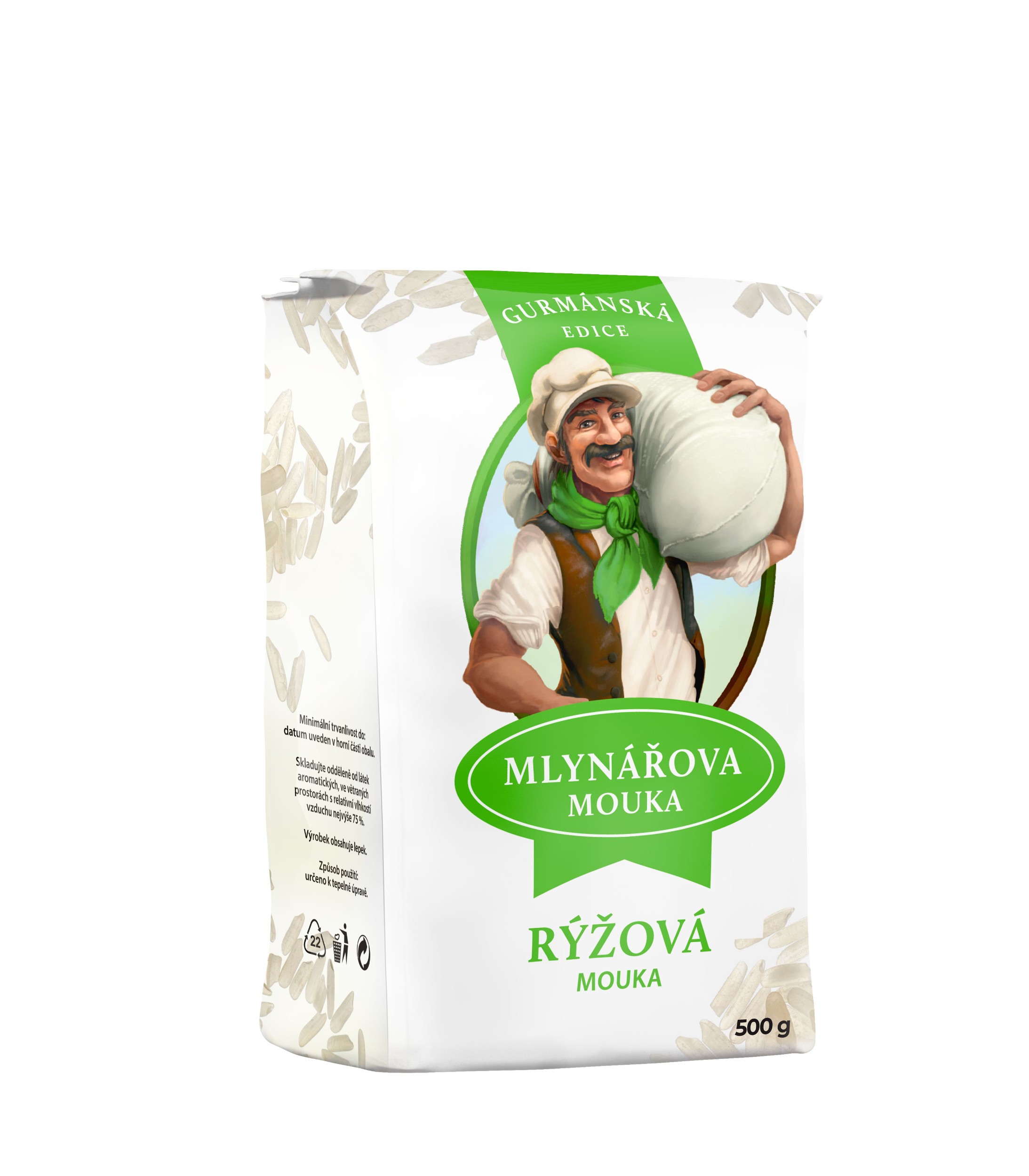 Trvanlivé potraviny - Mlynářova mouka Rýžová mouka 500g