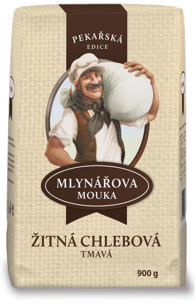 Trvanlivé potraviny - Mlynářova mouka Žitná mouka chlebová tmavá 900 g
