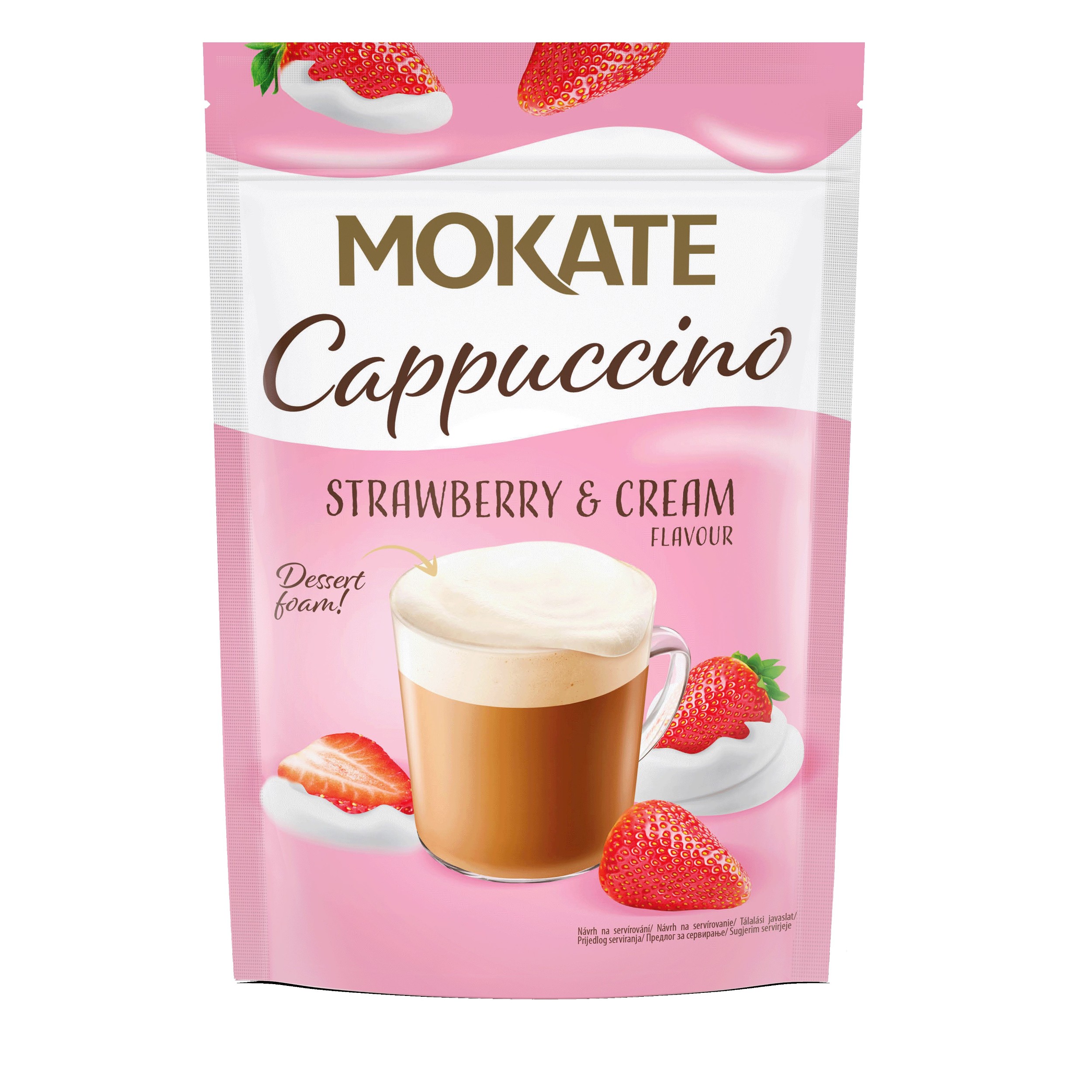 Nápoje - Mokate Cappuccino Jahody & smetana110g