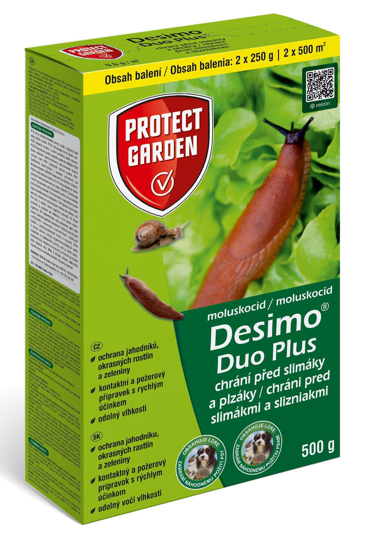 Domácnost a Zahrada - Moluskocid DESIMO DUO PLUS proti slimákům a plzákům 500g