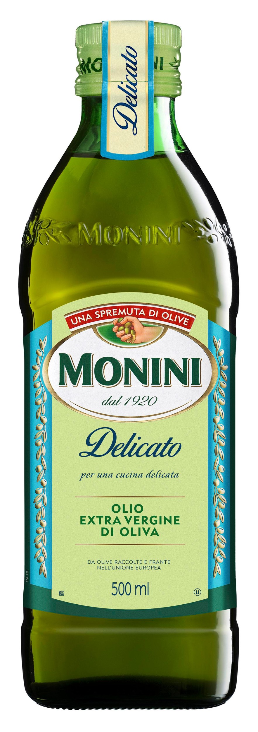 Trvanlivé potraviny - Monini Delicato extra panenský olivový olej 500 ml
