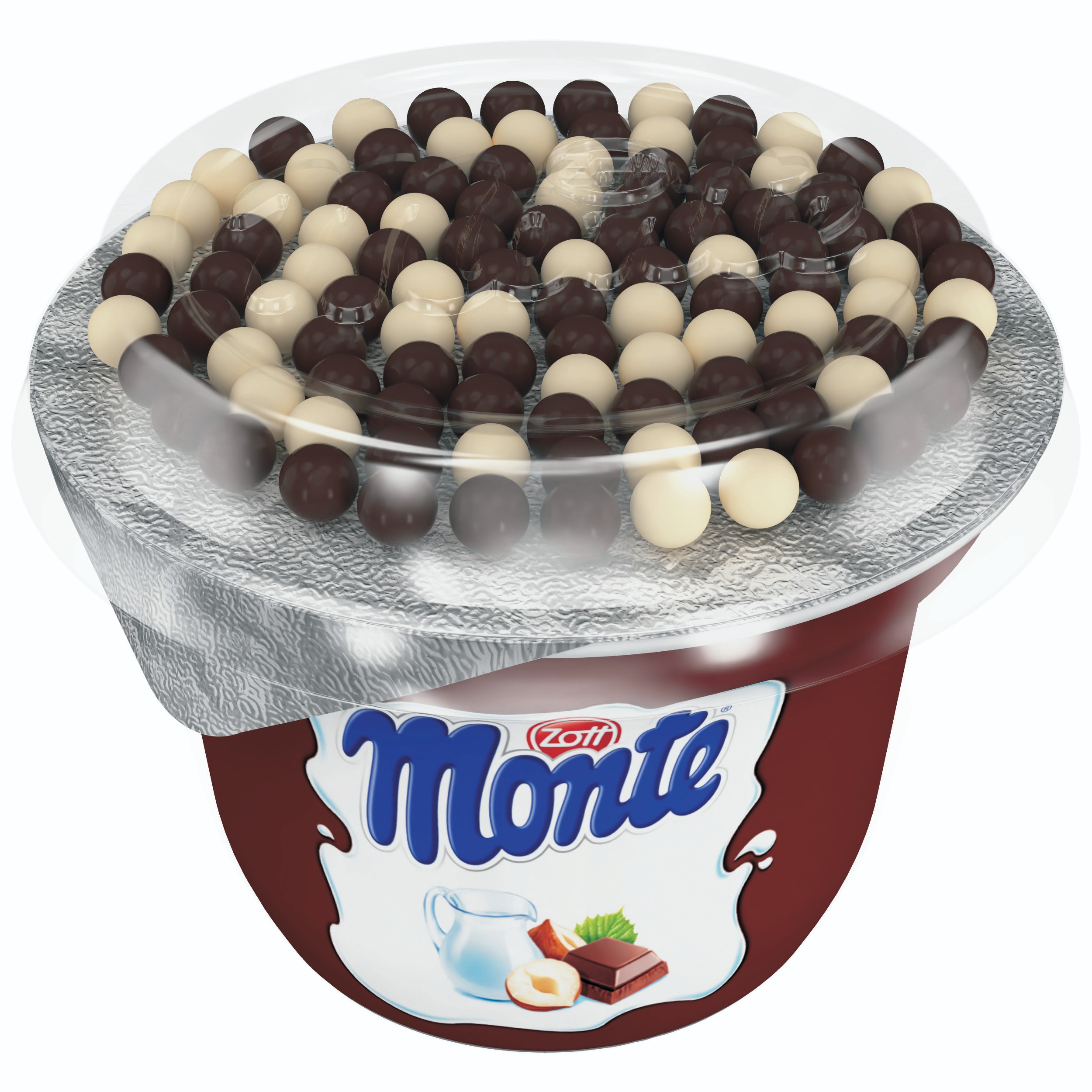 Mléčné a chlazené - Monte Cup 70g Choco Balls 70g