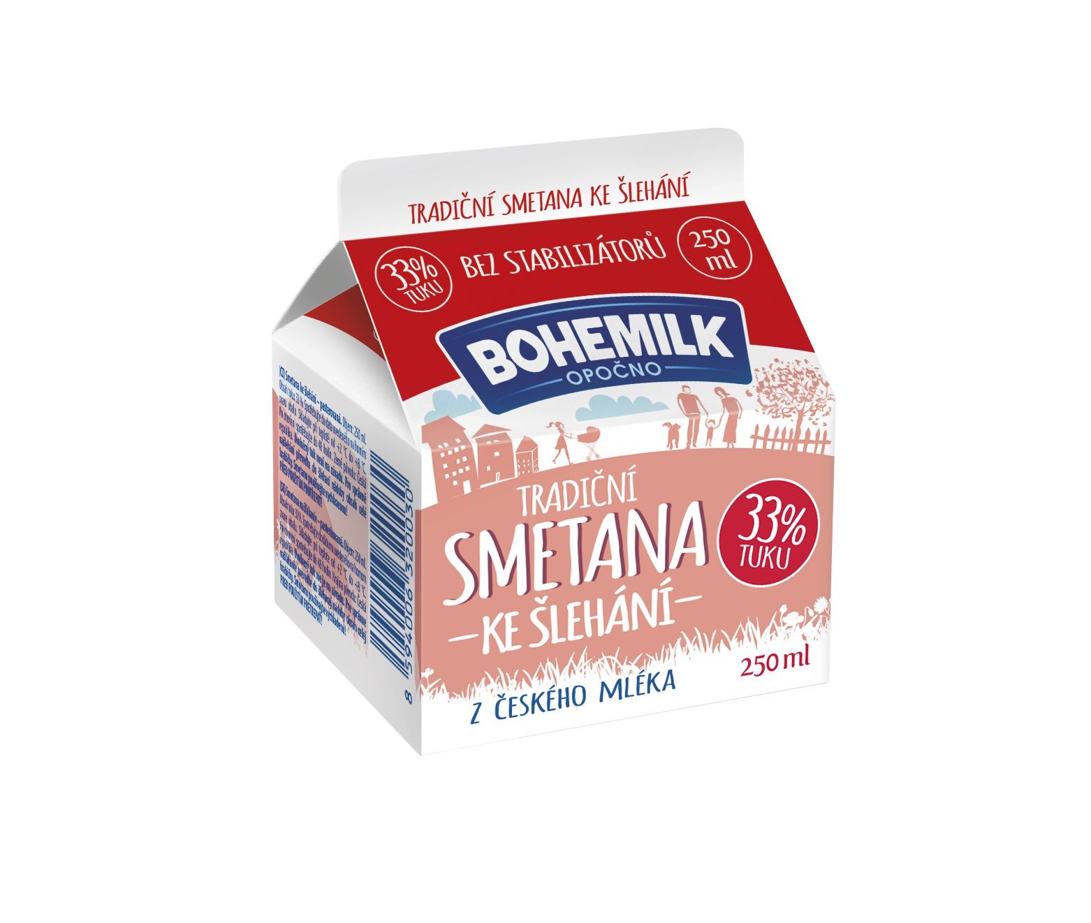 Mléčné a chlazené - Moravia Lacto Smetana ke šlehání 33% 250 ml
