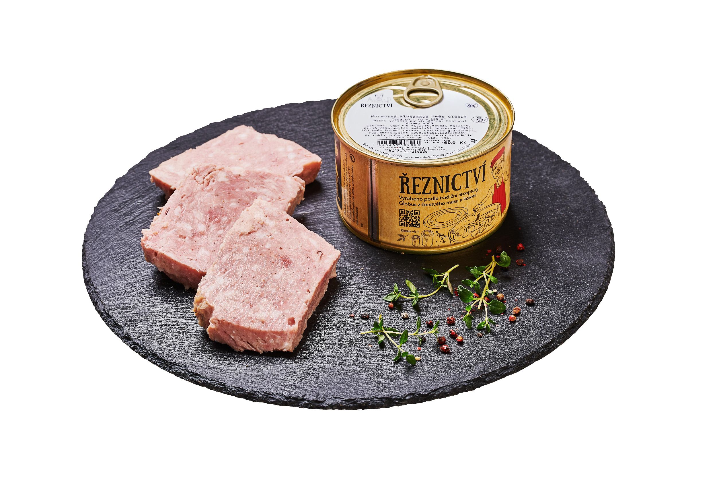 Uzeniny a lahůdky - Moravská klobásová směs Globus 400 g