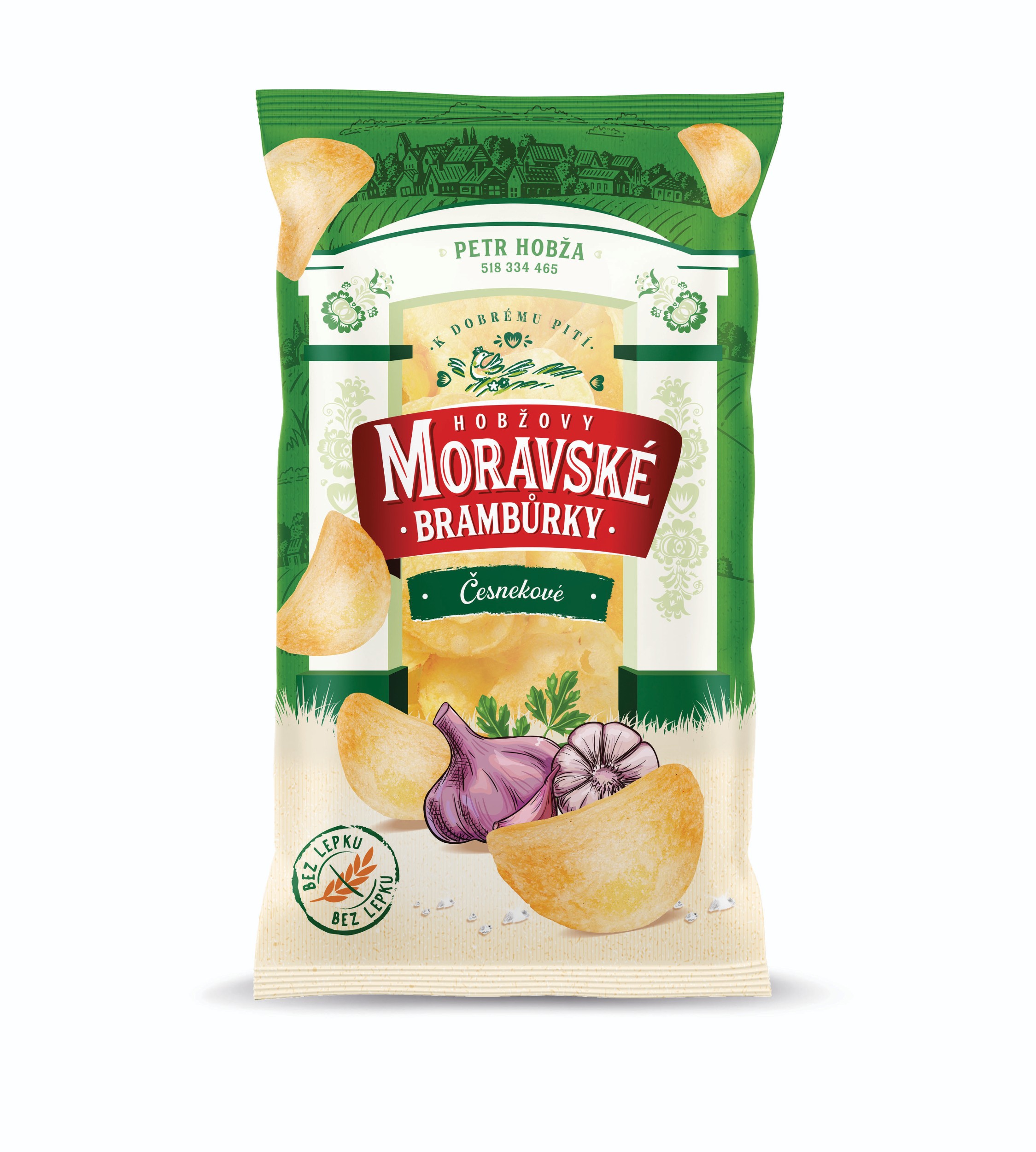 Trvanlivé potraviny - Moravské Brambůrky Česnekové 175 g