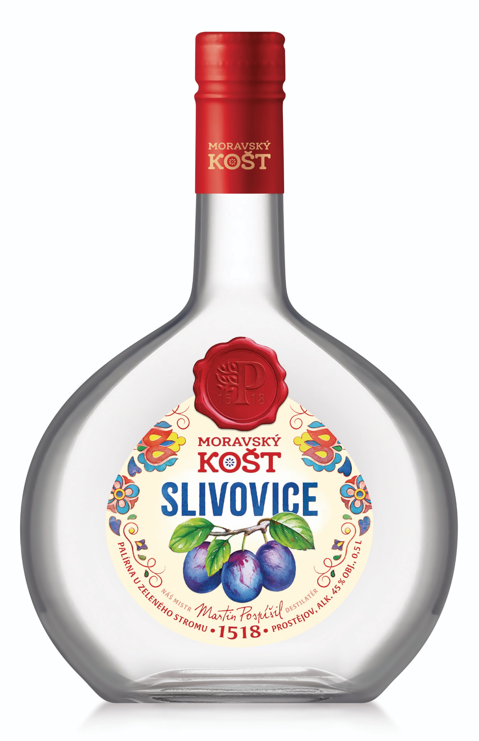 Nápoje - Moravský Košt Slivovice 45% 0,5l