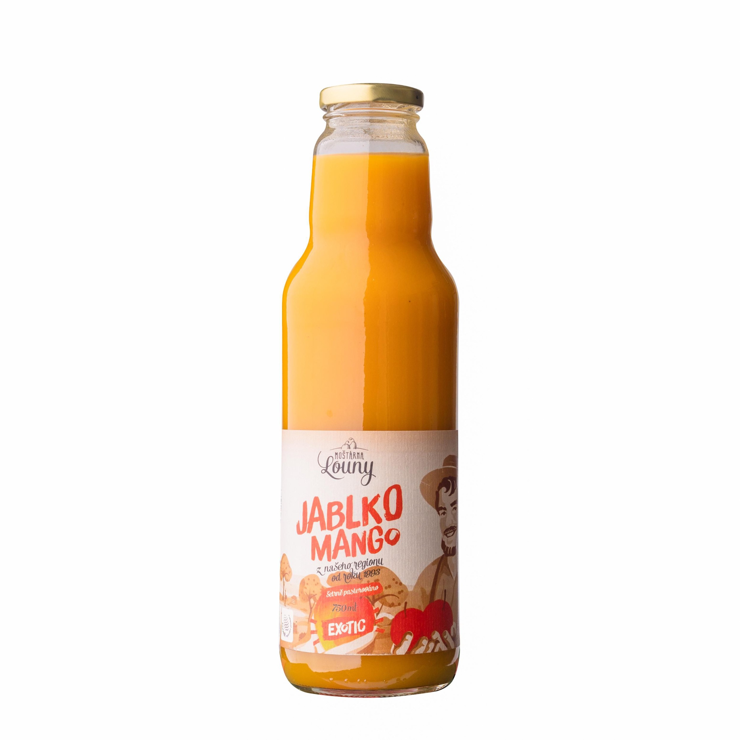 Nápoje - Moštárna Louny Mošt jablko a mango 750 ml