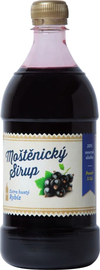 Nápoje - Moštěnický sirup Černý rybíz 0,7 l