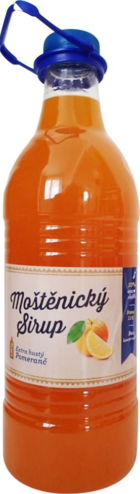 Nápoje - Moštěnický sirup Pomeranč 3 l