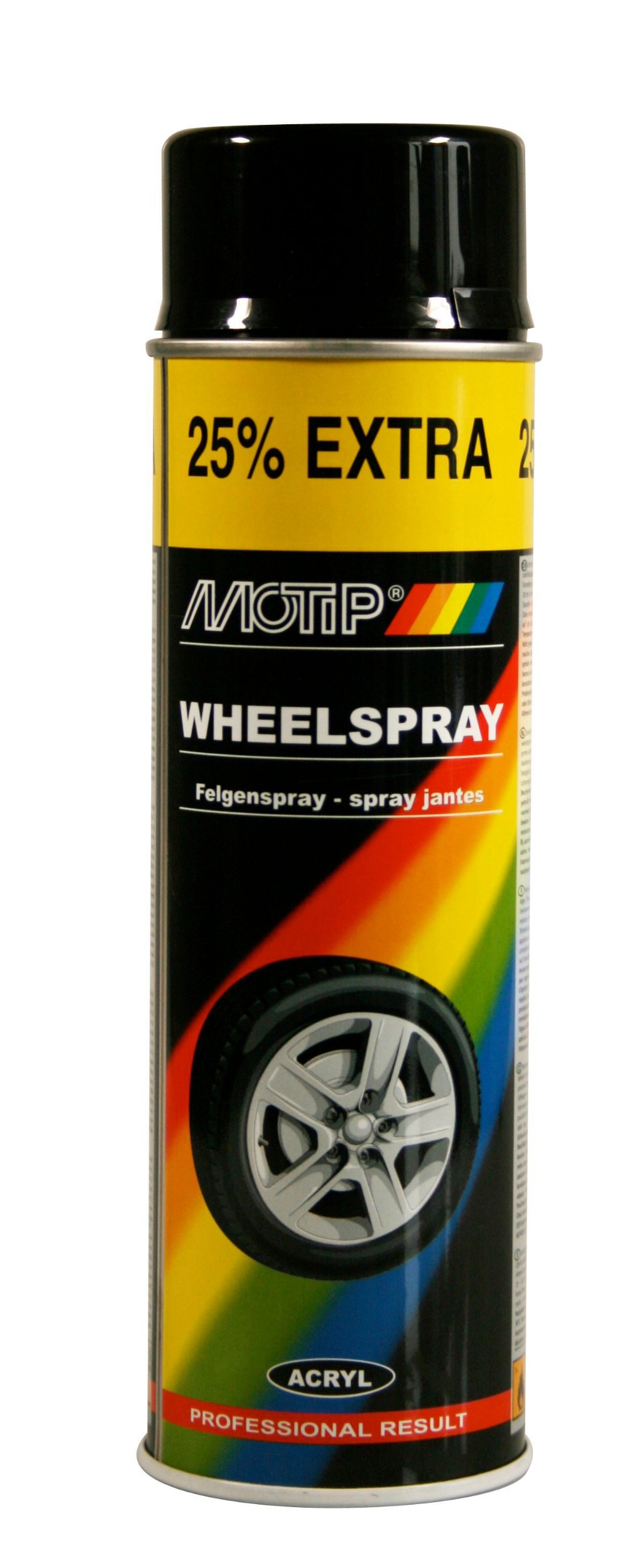 Auto-moto - Motip Sprej na disky černá matná 500 ml